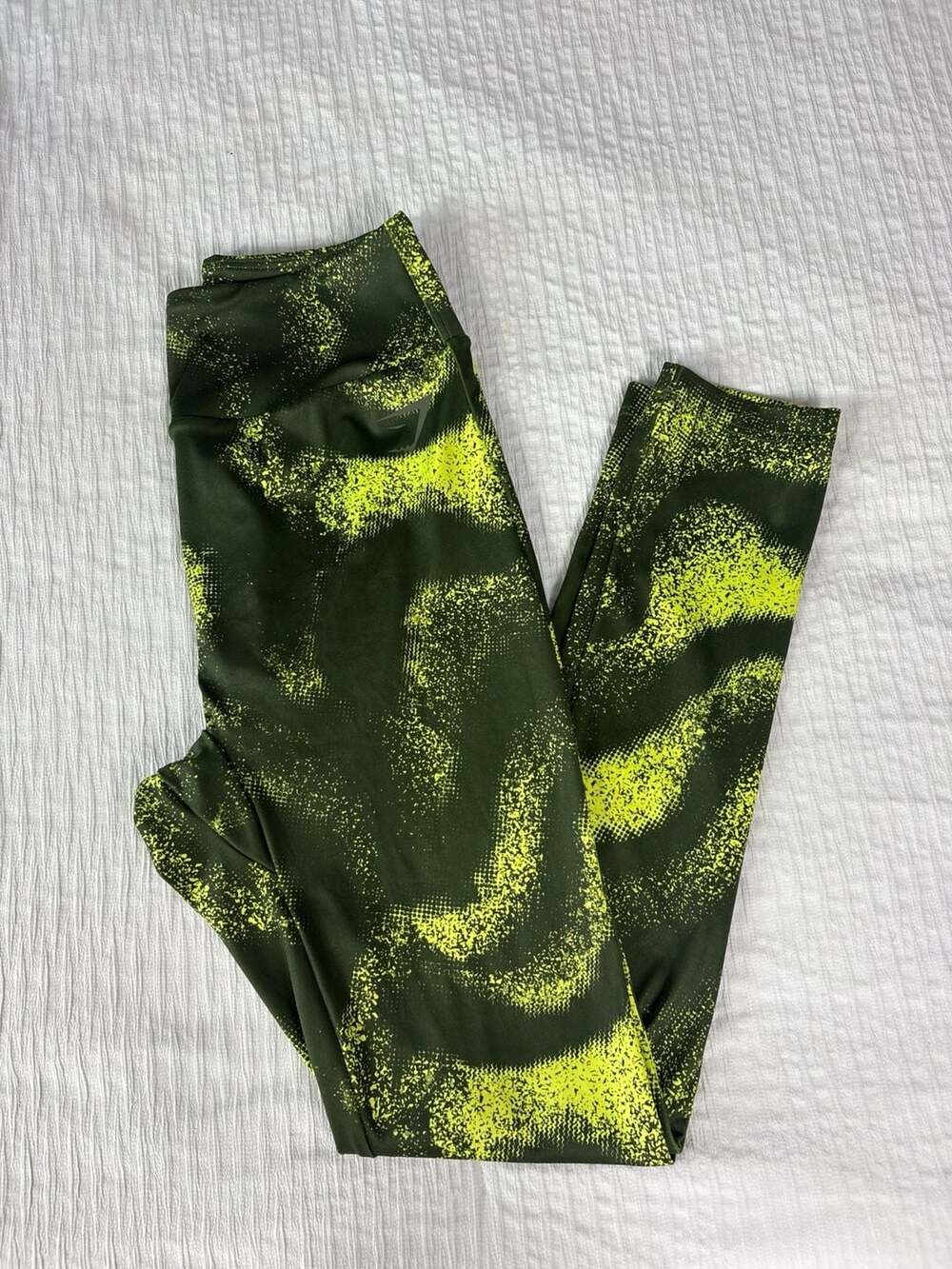 Gymshark Women's GS Power Original Leggings Moss Olive Print